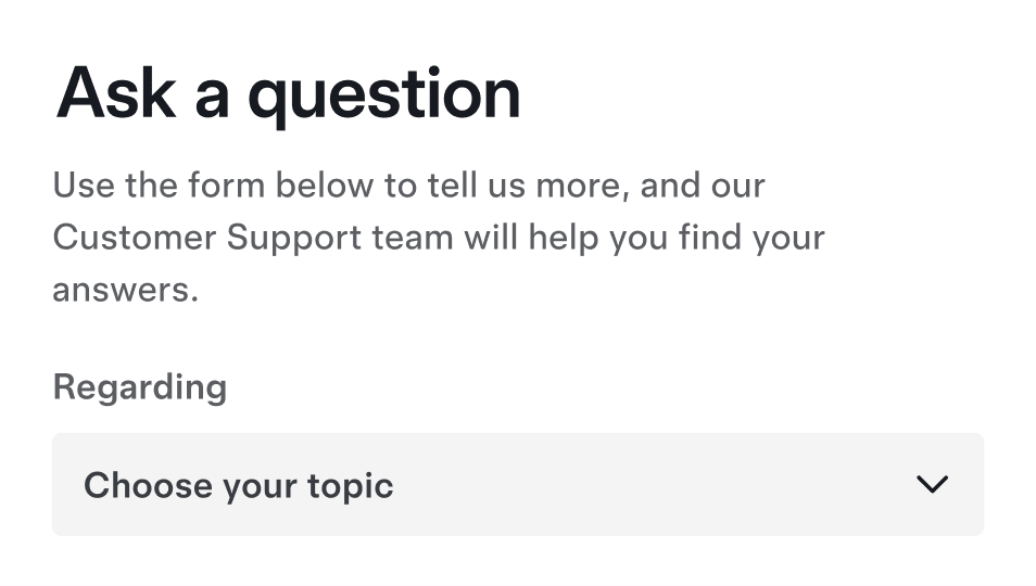 Ask a question