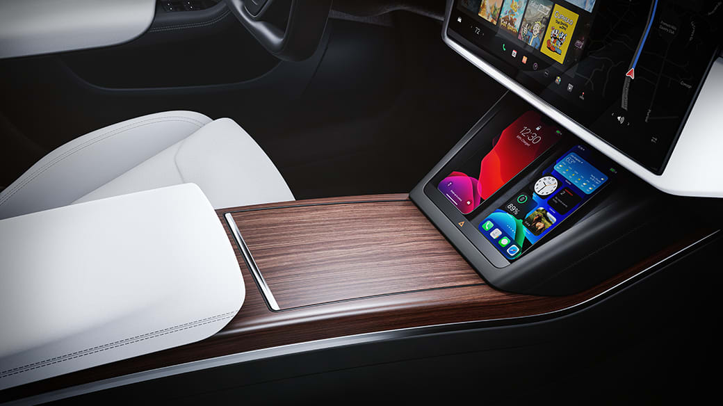 Console wireless charging 2 mobile devices