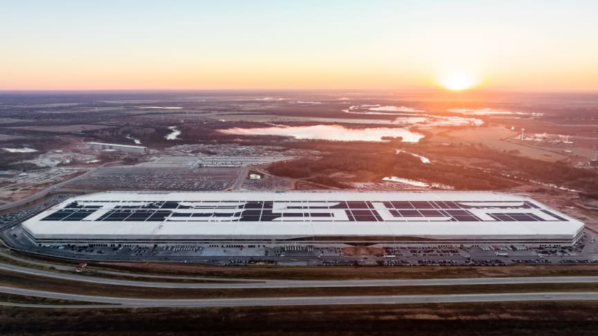 Gigafactory Texas drone view