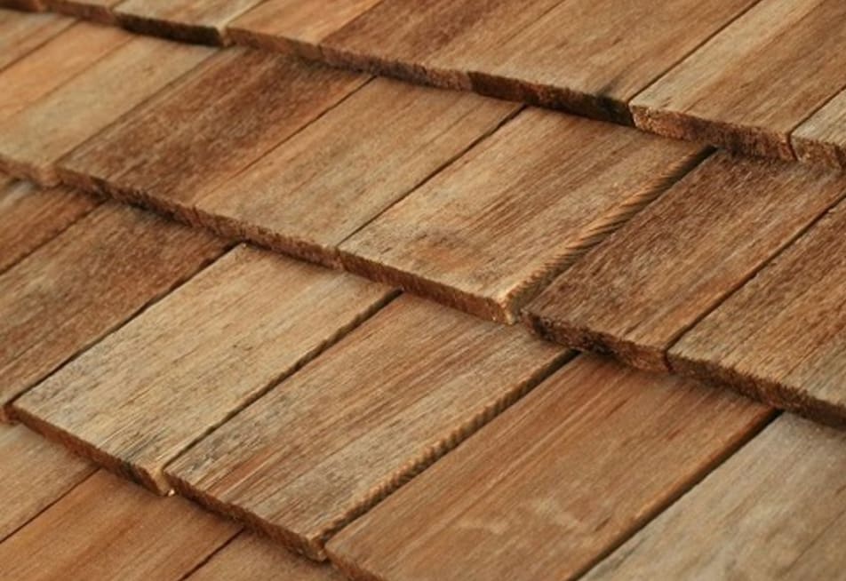 Wood shake roof